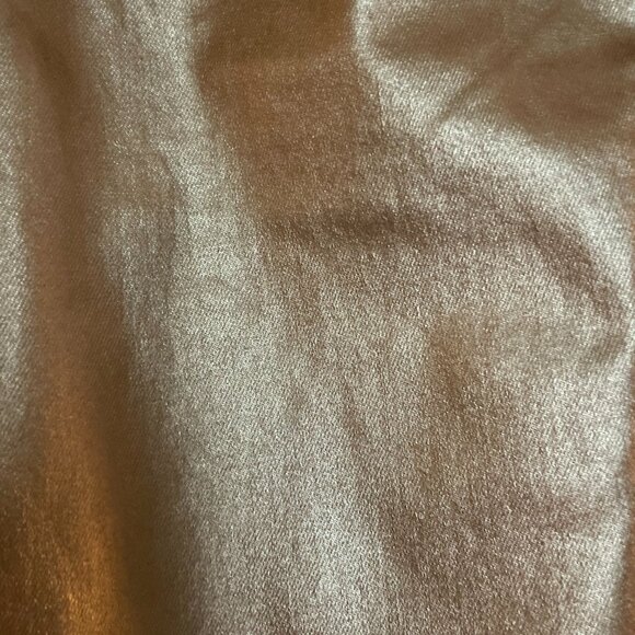 Express, Rose Gold, Size 2, Metallic Mid Rise Jeans - Picture 6 of 7